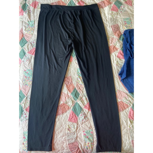 Cuddl Duds Active Leggings & Jockey Lounge Pants Bundle Womens XL Black Blue - Picture 4 of 7